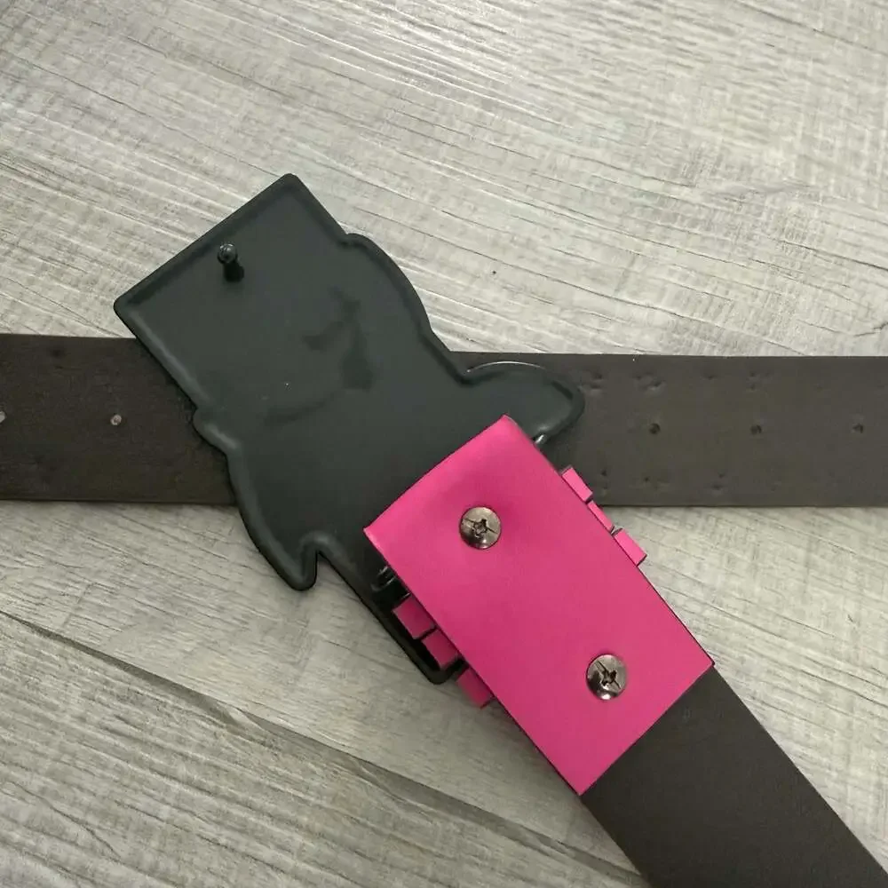Sonic the Hedgehog Y2K Style Studded Pink PU Leather Belt